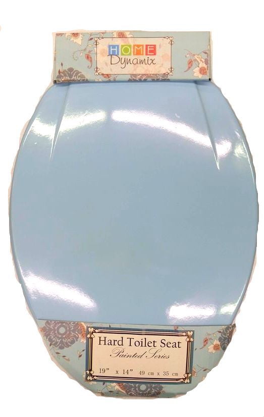 Solid Veneer Hard Wood Elongated 19inch Toilet Seat Closed Front Lid