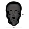 thumbnail image 5 of Way to Celebrate Black Skull-Shaped Glazed Ceramic Spoon Rest, 5 of 5