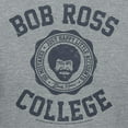 thumbnail image 3 of Teelocity Bob Ross College Label Graphic T-Shirt (X-Large - Standard Fit, Athletic Heather), 3 of 4