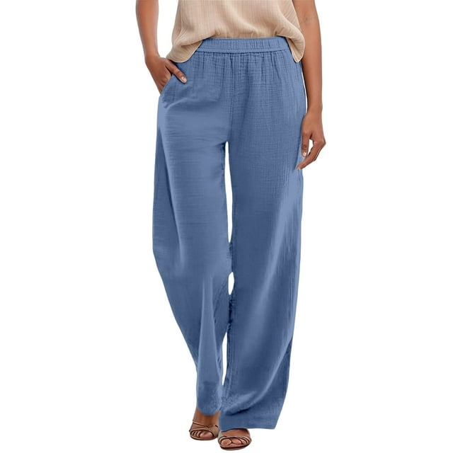 Women's Everyday Casual Long Pants for Summer Wear with Versatile Design and Easy Care Features