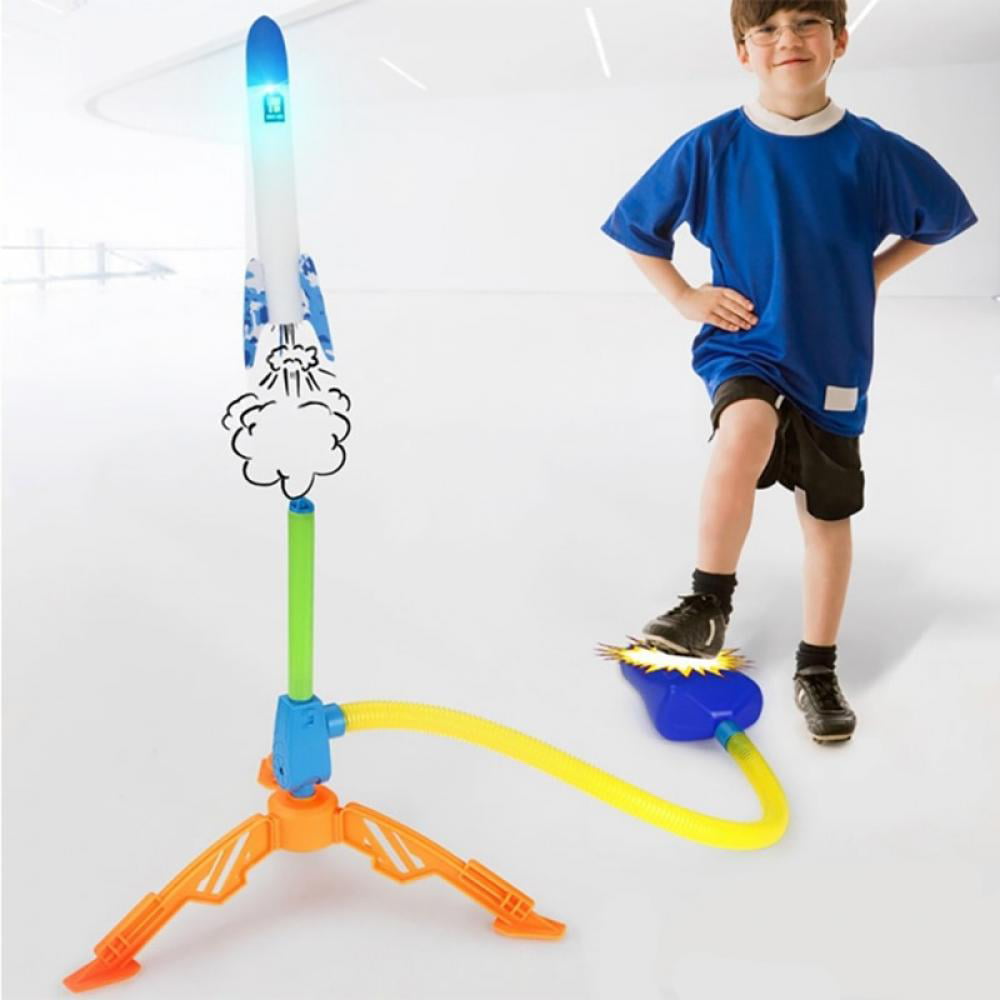 Foam Force Launcher with 3 Rockets Air-Powered Pump Blaster Active Toy Ages 6+ 