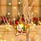 thumbnail image 3 of RV Colgante de Papá Noel, Adorno navideño Luz colgante de madera navideña (Gorra gris tipo estrella) Sailing Electrónica, 3 of 4