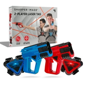 Sharper Image Two-Player Toy Laser Tag Gun Blaster & Vest Armor Set for Kids, Safe for Children and Adults, Indoor & Outdoor Battle Games, Combine Multiple Sets for Multiplayer Free-for-All!