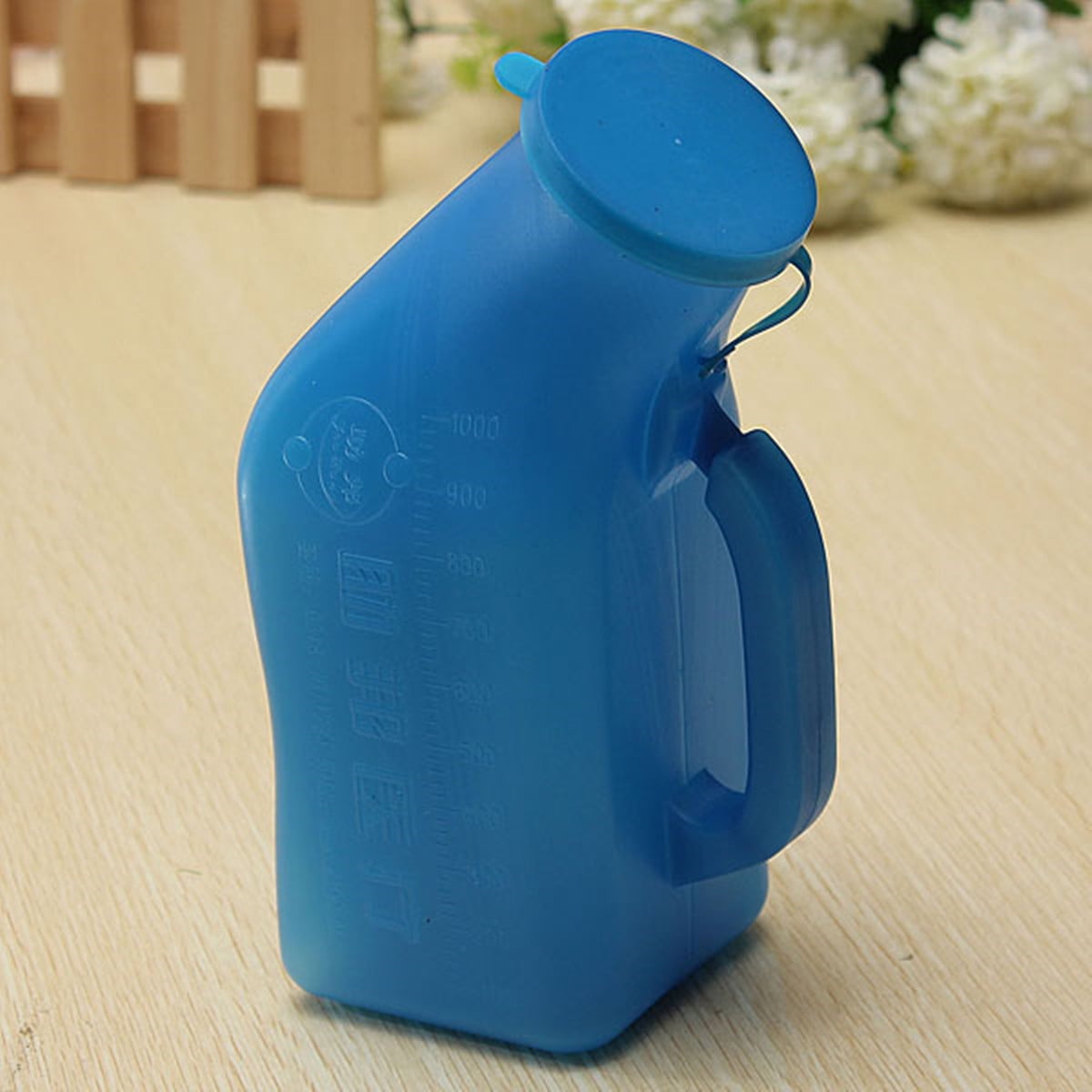 urgent urine urinal bottle 1000ml outdoor camping travel car toilet male men unisex bed universal potty pee collector with lid for older kids traveling connector emergency traffic jam re-useable
