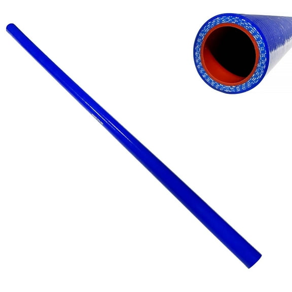 BST BSSP Radiator Silicone Coolant Hose 1" I.D. 3 Foot Stick Peterbilt Kenworth Freightliner, 4 Ply Straight Cooling Hose W/Rubber lining, Replaces 561.12100