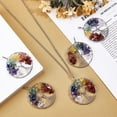 thumbnail image 5 of Tree of Life Mixed Stone Big Pendants with Brass Findings Platinum 63~65x49~51x8~10mm Hole: 8~10mm, 5 of 9
