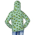 thumbnail image 4 of Cauagu Froggs In The Lake Print Sun Protection Jacket for Teen,Full-Zipper Long Sleeve Sun Shirts with Pockets UV Hoodie Shirts Outdoor Athletic Jacket-Large, 4 of 7