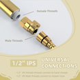 thumbnail image 3 of Shower Flow Water Valve  Brass Shut Off Valve for Hand Shower  RV Hose Flow Restrictor  Chrome, 3 of 9