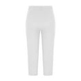thumbnail image 4 of fnnxnal 2025 Trendy White Womens Casual Pants with Pockets for Summer Ladies Capris Capri Pants 2XL Womens Capris, 4 of 6
