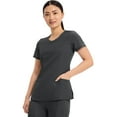 thumbnail image 5 of Infinity Cherokee Round Neck Nurse Scrub Tops for Women with 3 Pockets 360 Stretch & Wrinkle-Resistant 2624A, 5 of 9