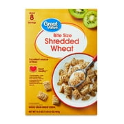 Great Value Bite Size Shredded Wheat Breakfast Cereal, 16.4 oz
