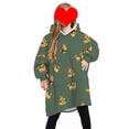 thumbnail image 1 of goowrom Pyjama pour Enfants Couverture Animale Réversible à Capuche Tenue d'Intérieur, 1 of 9