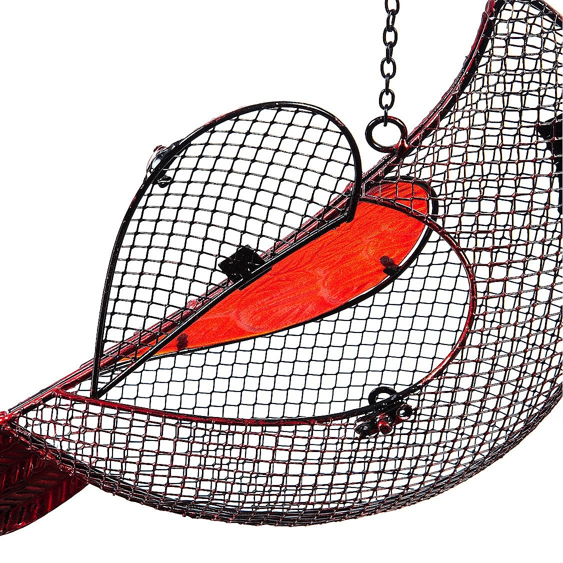 Evergreen Garden Cardinal Mesh Bird Feeder
