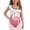 Ice Cream Cone, variant on Uorisanigo Girls Swimsuit One Piece Cute Strawberry Adjustable Strap Summer Beach Swimwear with Ruffled Sleeve Straps Bathing Suit, Size 3-4