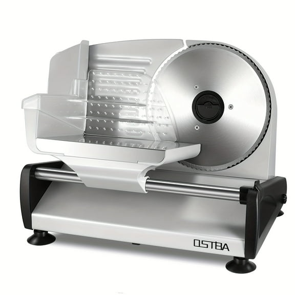 150W/200W Electric Meat Slicer - 7.5" Removable Stainless Steel Blade, Child Lock, Adjustable Thickness for Meat/Cheese/Bread