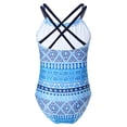 thumbnail image 2 of iEFiEL Girl's One-Piece Spaghetti Shoulder Straps Bohemian Beach Leotard Bikini Swimwear Bathing Suit, 2 of 8