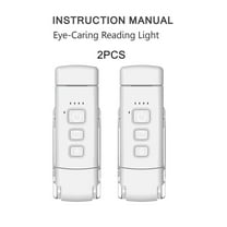 2-Pack Book Lights for Reading at Night, Portable Clip-on LED Reading Light, USB Rechargeable Book Light for Reading in Bed, 30/60-min Timer, 3 Amber Colors, 5 Brightness Dimmable