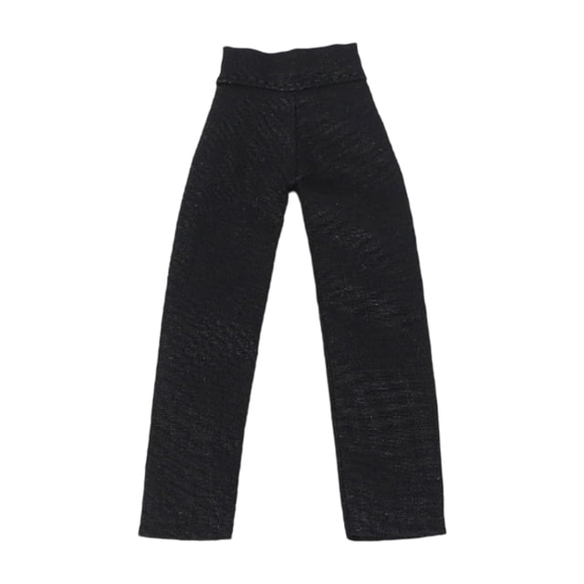 Fiocias Miniature Dolls Pants Collector Straight Leg Trousers Action Figure Clothing Female Figure Accessory Soft Cloth Suitable for Collector Display Model Customization Home Collection Black