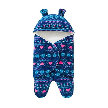 

YWDJ 0-6Months Toddler Multi-color Hug-blanket Cute Spring Fall Hug-blanket Blue 60CM