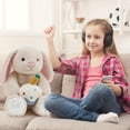 thumbnail image 5 of MorisMos 18" Bunny Stuffed Animals Rabbit Plushies Toy for Birthday Gift, 5 of 8