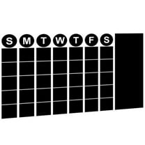 FENGGUIQU Self Adhesive Black Chalkboard Wall Sticker for Daily Use Home Decor and Planning