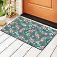 thumbnail image 2 of YFYANG 72"x48" Non-Slip Flannel Carpet Doormat, Living Room Bedroom Office Decorative Area Rugs, Indoor Cute Carp Floral Doodle Floor Mats, 2 of 7