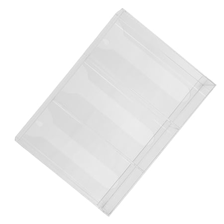 HAMPPLIES Portable Mask Container with Lid Clear Durable Mask Organizer for Travel and Home