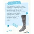 thumbnail image 7 of MeMoi Polka Dot Cotton Blend Dress Socks - Boys - Male, 8-9, Charcoal, 7 of 7