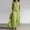 c01Green, variant on Women's Cotton Linen Midi Skirt Set Solid V-Neck Sleeveless Beach Dresses Vacation Coverup Pockets Dress Split Maxi Skirt Sets Green XL