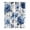 Gray Blue Off White Dark Blue, variant on Blue Floral Kitchen Curtains 84 Inch Length, Watercolor Country Flower Pastoral Rose Grommet Top Bedroom Living Room Curtains, Light Filtering Cafe Curtain Drapes 2 Panels Set 84''x84''