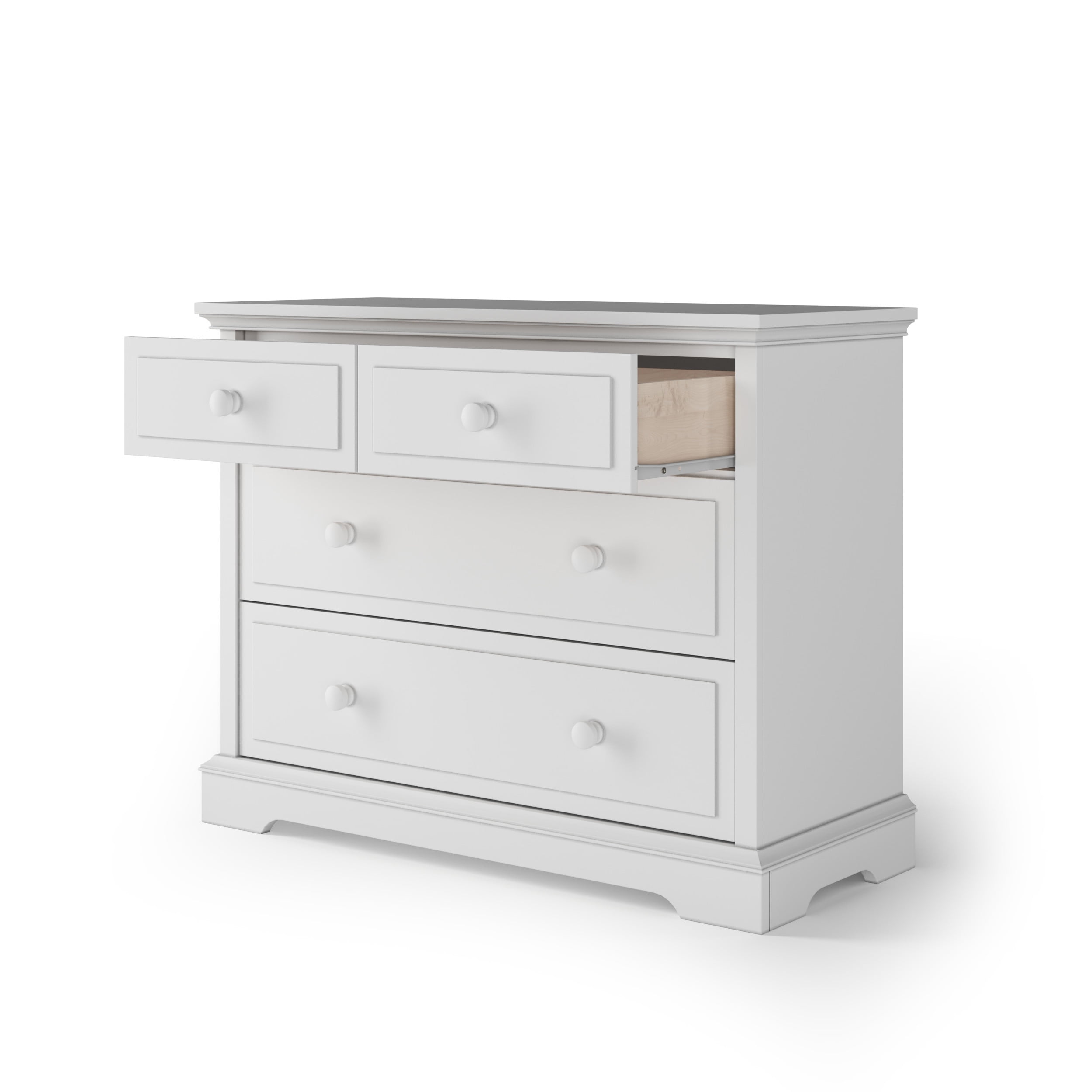 Child Craft Universal Select 3 Drawer Dresser for Nursery or Bedroom, Plenty of Storage, Anti-Tip Kit Included to Prevent Tipping, Non-Toxic, Baby Safe Finish (Matte White)