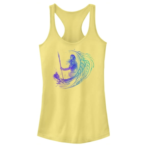 Junior's Avatar: The Way of Water Jake Sully Watercolor  Racerback Tank Top Banana Small