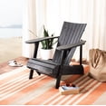 thumbnail image 2 of Safavieh Merlin Acacia Wood Adirondack Chair w/ Retractable Footrest in Gray, 2 of 12