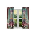 thumbnail image 2 of Mkhert Inspired Flamingo Blackout Window Curtain Kitchen Curtain 26X39 Inch, 2 Panels, 2 of 3