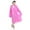 Hot Pink, variant on BAODANN Men's Rainy Season Thickened Front Opening with Hooded Drawstring Pocket Raincoat Tilt Umbrella Umbrella Double Stroller Dome Umbrella Instant Drying Umbrella Feeder Metal Hanging Chain Girl