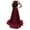 Red, variant on OSOLU Solid Color Women Evening Dress Chiffon Pleated Bridesmaid Formal Prom Gown Long Dresses Boho Sundress Dresses For Women 2025 Elegant Classy
