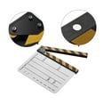 Dry Erase Acrylic Director Film Clapboard Movie TV Cut Action Scene Clapper Board Slate with