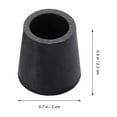 thumbnail image 5 of ULTNICE 4Pcs Black Round Pvc Rubber Chair Leg Caps For Furniture Legs Protect Carpet Prevent Scratches 0.9x0.6x0.6in, 5 of 8