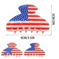 thumbnail image 3 of Independence Day Flag Hair Clip Patriotic Headdress Barrettes for Women and Girls, 3 of 4