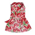 thumbnail image 2 of Chien Robe d'Été Modèle Pastèque Robes Vêtements avec Bowknot Robe Sans Manches Cool pour Chien Chien Chat Animal de Compagnie, 2 of 7