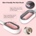 thumbnail image 3 of 1 pieza (rosa, pelo corto) Sichy cepillo para perros, cepillo para gatos, peine de aseo, herramienta autolimpiante para perros y gatos que elimina suavemente la capa interna suelta, esteras, cepillo para el pelo enredado para mascotas oso de fresa Electrónica, 3 of 5