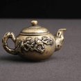 thumbnail image 4 of Golden Brass Tea Pot Decoration Kettle Adornment for Decor, 4 of 5