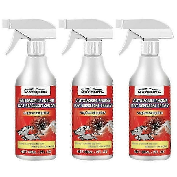 3Pcs Peppermint Oil for Rats and Car Engines, Rat Prevention Spray, Home and Car Engine Defense Spray