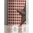 thumbnail image 6 of Country Star Farm Sheer Curtains 96 Inch Length 2 Panels Set for Living Room/Bedroom, Farmhouse Plaid Texas Vintage Fruit Curtain Sheers Drapes Rod Pocket Curtains Window Treatment Set 52''x96''x2, 6 of 7