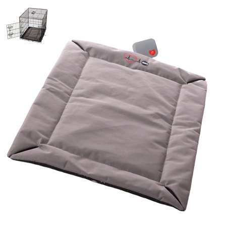 UPC: 0655199636983 | K&H Pet Products Mother’s Heartbeat Puppy Crate Pad Water-Resistant Gray Small breed beat 14 X 22 Inches