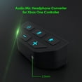 thumbnail image 1 of Adaptador de auriculares estéreo Convertidor de micrófono de audio para Xbox One Controller (Negro), 1 of 8