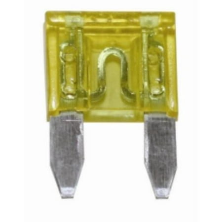 The Best Connection 20307F 20 Amp Yellow Mini Fuse 2