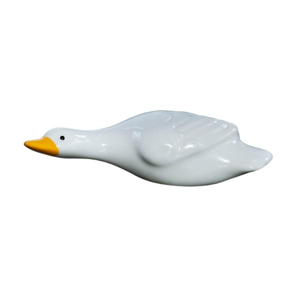 Estatua de pato, adorno de escritorio, mini figura decorativa de pato de resina creativa, animal Mentira piadosa