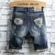 thumbnail image 3 of Pantalones Cortos Vaqueros Rasgados De Moda Para Hombre, 3 of 8