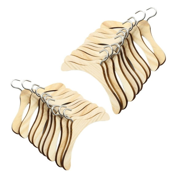 20Pcs Clothes Hangers with Metal Hook for 1/3 1/4 Accessories